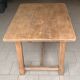 Solid oak table, handcrafted.