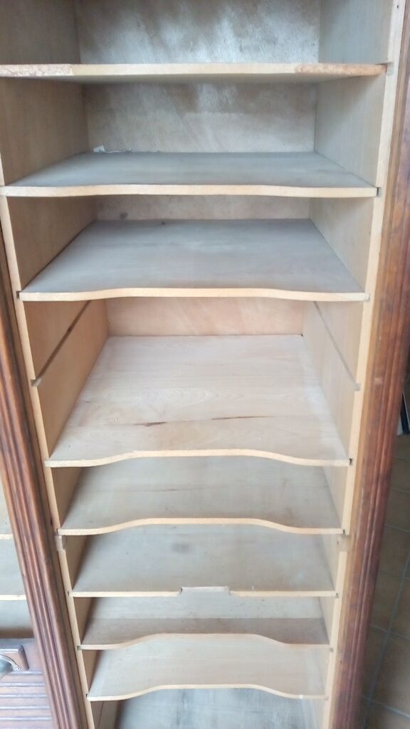 Double curtain binder of solid oak notary 1930