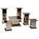 Set of six Hollywood Regency pedestals