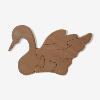 Puzzle cygne en bois