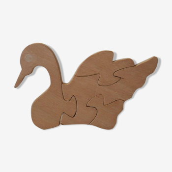 Wooden swan puzzle