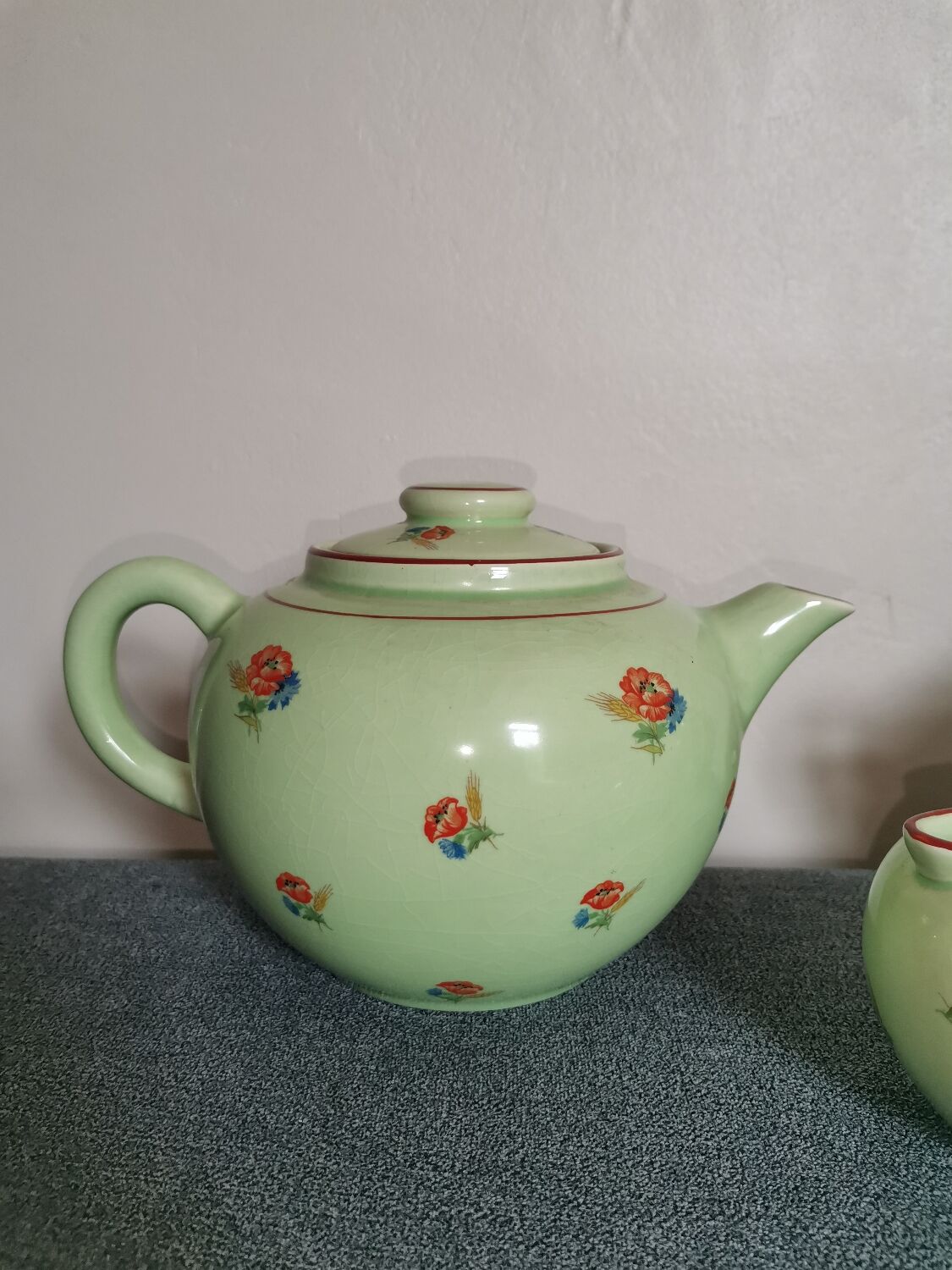 Teapot, sugar bowl, milk jug Vert Salins