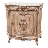 Louis XV style side table – door carved with floral decoration
