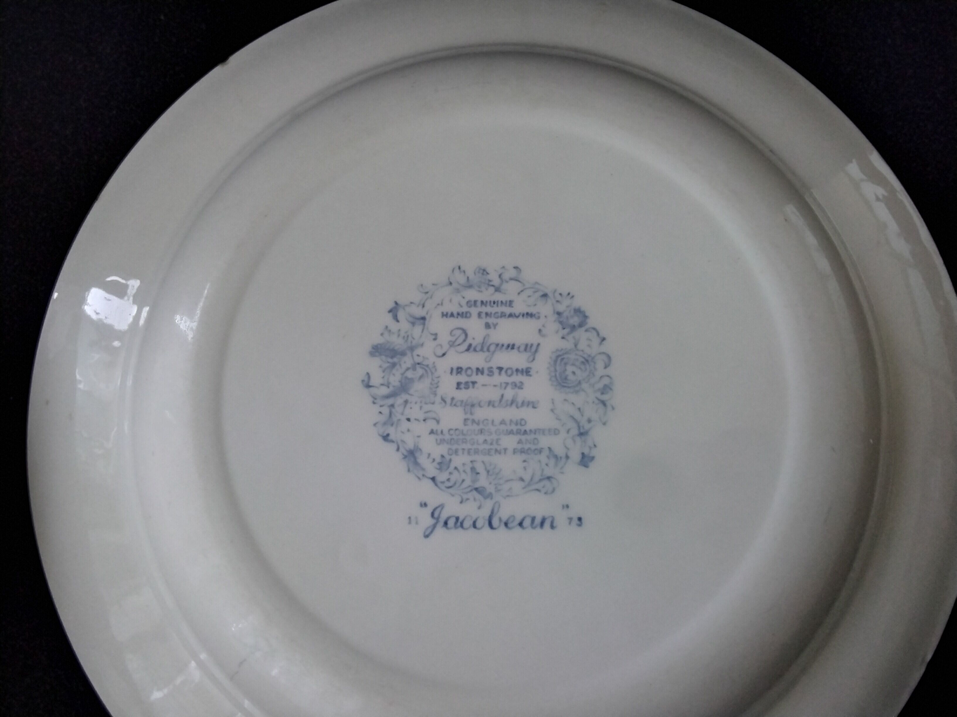 LOT DE 6 Assiettes Creuses Anglaises Modele Ridgway EUR 20,00 - FR