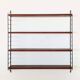 Etagère murale String en bois et métal, années 60
