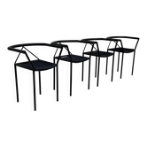 Lot de 4 Chaise Poltroncina par Maurizio Peregalli pour Zeus Noto, 1980