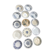 Lot 14 assiettes dépareillées Terre de Fer