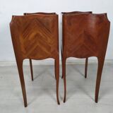 Pair of marquetry bedside tables