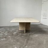 Travertine coffee table, Italy, 1980s