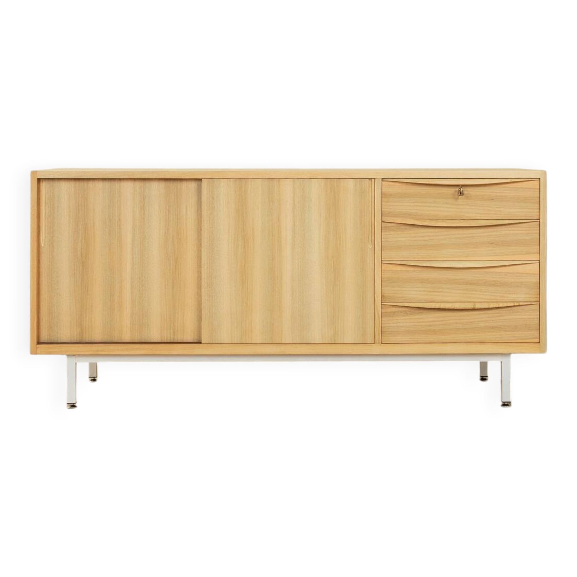 Wonderful partly solid sideboard in Scandinavian style from the 1950s