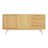 Wonderful partly solid sideboard in Scandinavian style from the 1950s