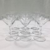Service de verre en cristal art déco