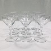 Art deco crystal glass service