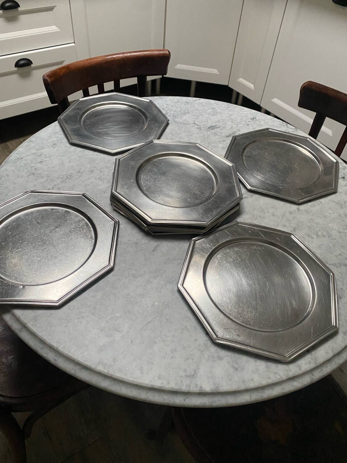 Vintage aluminum plates