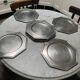 Vintage aluminum plates