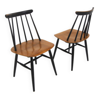 Set of 2 Fanett chairs by Ilmari Tapiovaara, Sweden, 1960