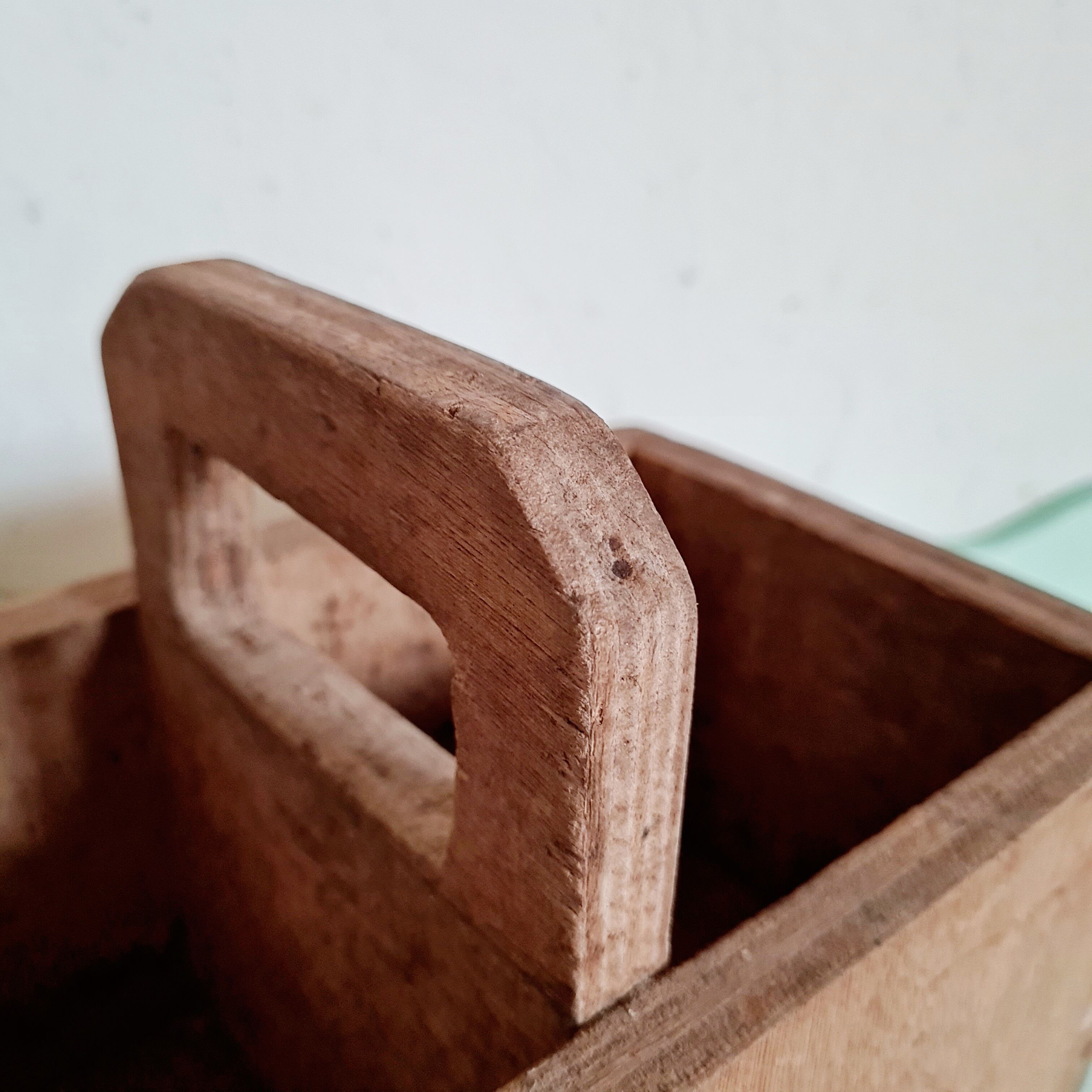 Antique wooden tool box