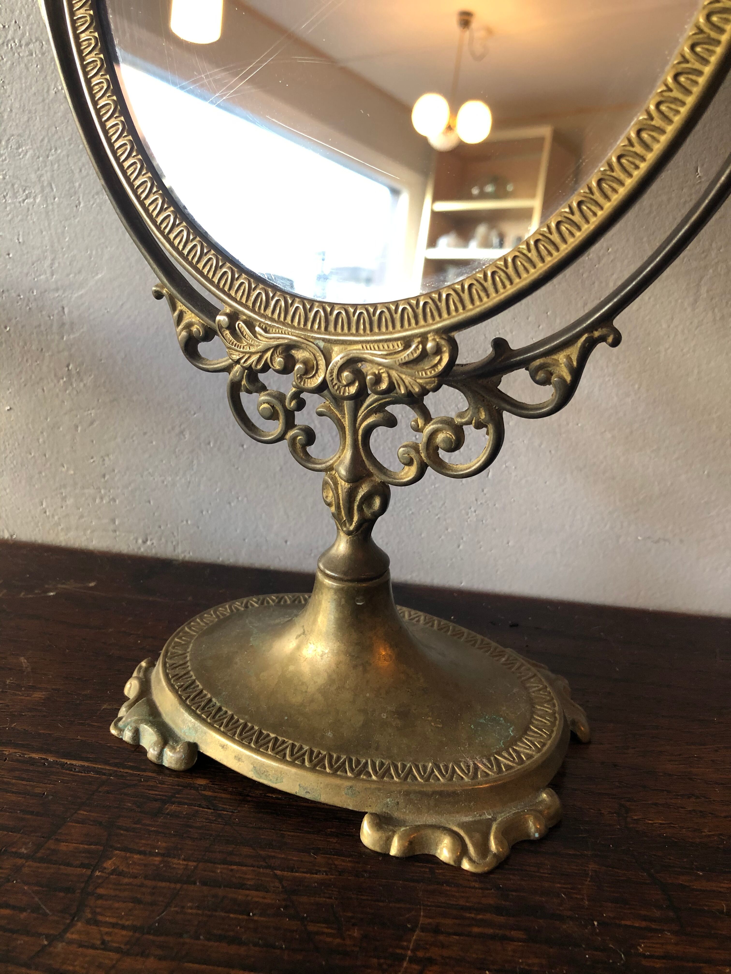 Ancient brass mirror