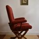 Adjustable old Scandinavian vintage relax armchair