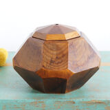 Octagonal art deco wooden box