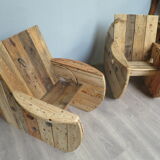 Paire de fauteuils touret original