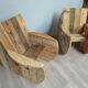 Paire de fauteuils touret original