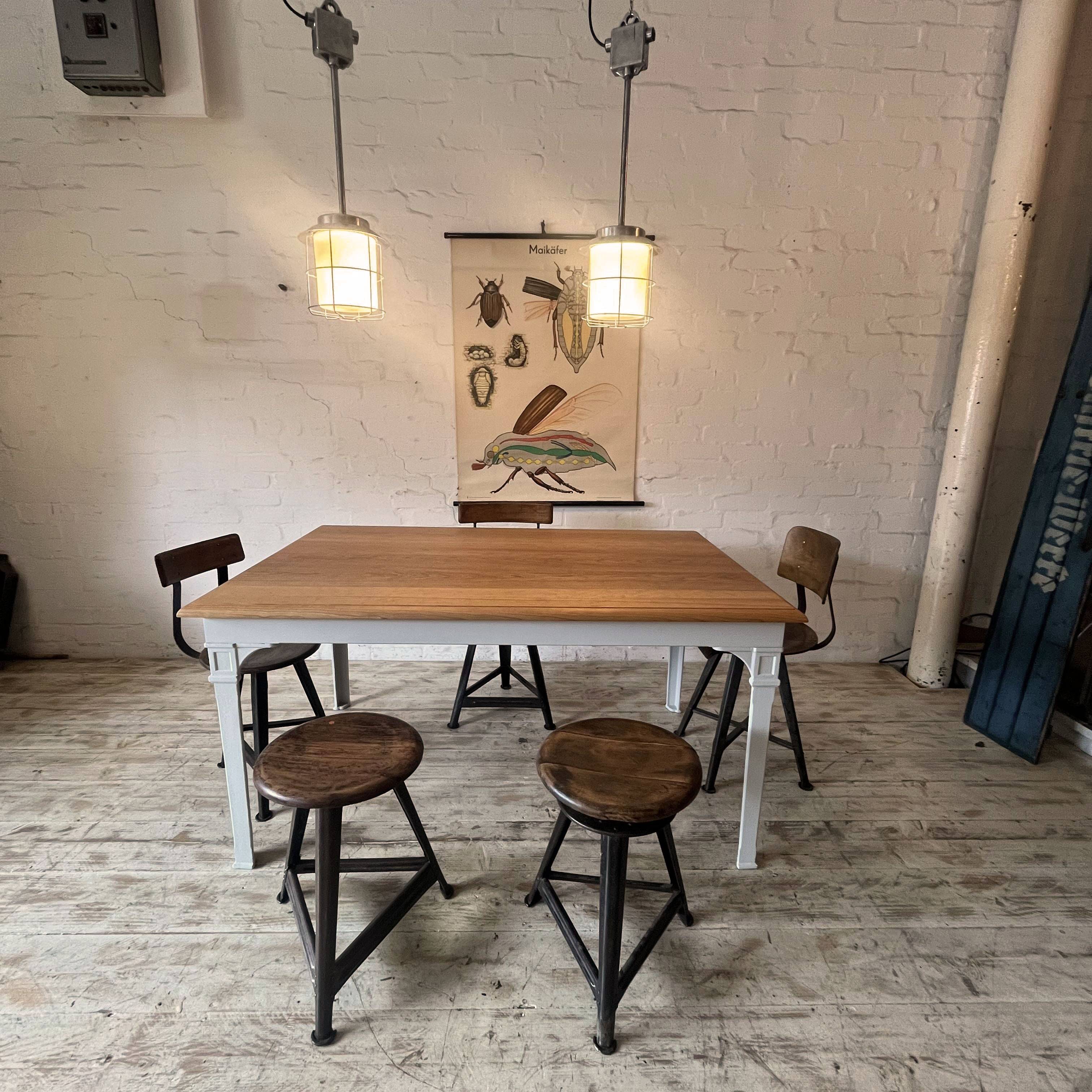 Table de salle à manger « reichsbahn » cerisier