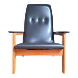 Reclining armchair Georges Van Rijck for Beaufort, wine seat furniture