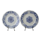 2 Old Longchamp BELLA iron earth plates, 19th century