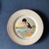 Set of 8 old dessert plates