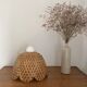 Vintage rattan flower pendant