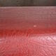3-seater sofa and 2 rockabilly chairs in red and black skai