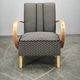 Art Deco Armchair by Jindrich Halabala, Czechoslovakia, 1940s
