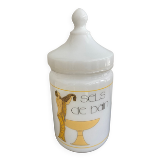 Bathroom pot in opaline art deco