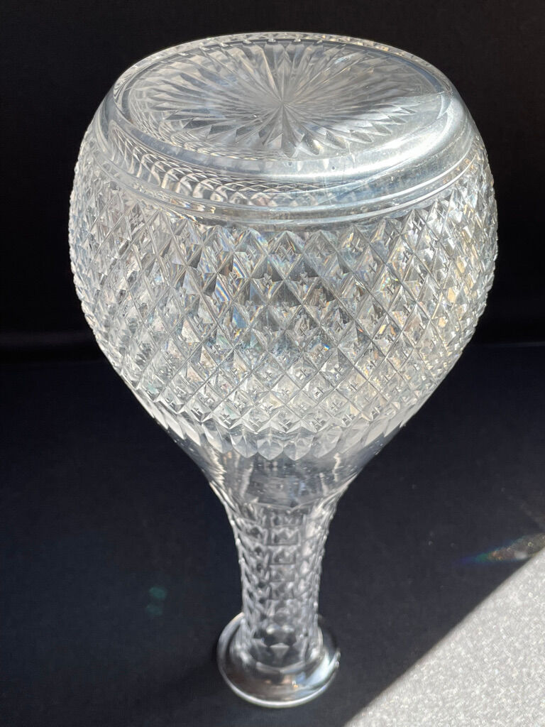 Carafe - art deco - blown and cut crystal