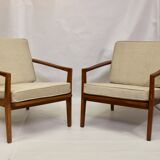Pair of 60s Scandinavian style armchairs