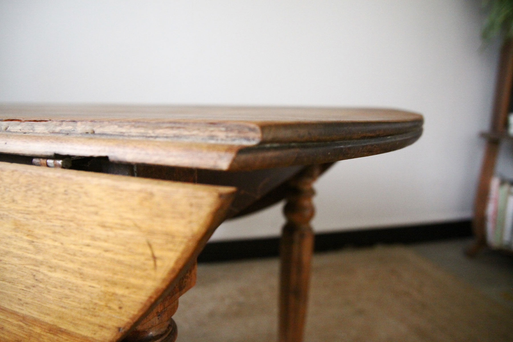 Wooden dining table