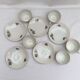 5 cups lot with French-made earthenware saucers size: height -5.5cm- D-8.5cm-