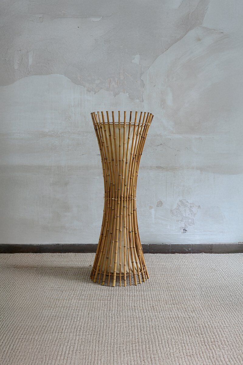 Bamboo floor lamp, 1960s