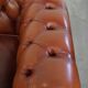 English style cowhide Chesterfield sofa