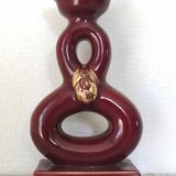 Candlestick ceramic art of bordeaux 1930