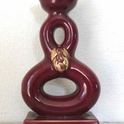 Candlestick ceramic art of bordeaux 1930