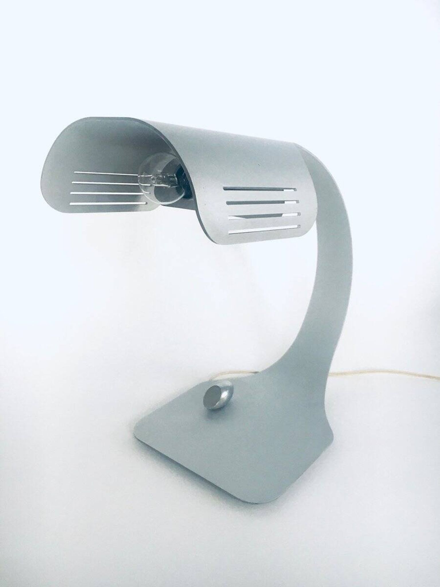 Aluminium Colomba Design Desk Lamp by Walter & Moretti, France, 1972
