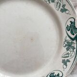 Round ironstone dish "Lucy" KG Lunéville circa 1900