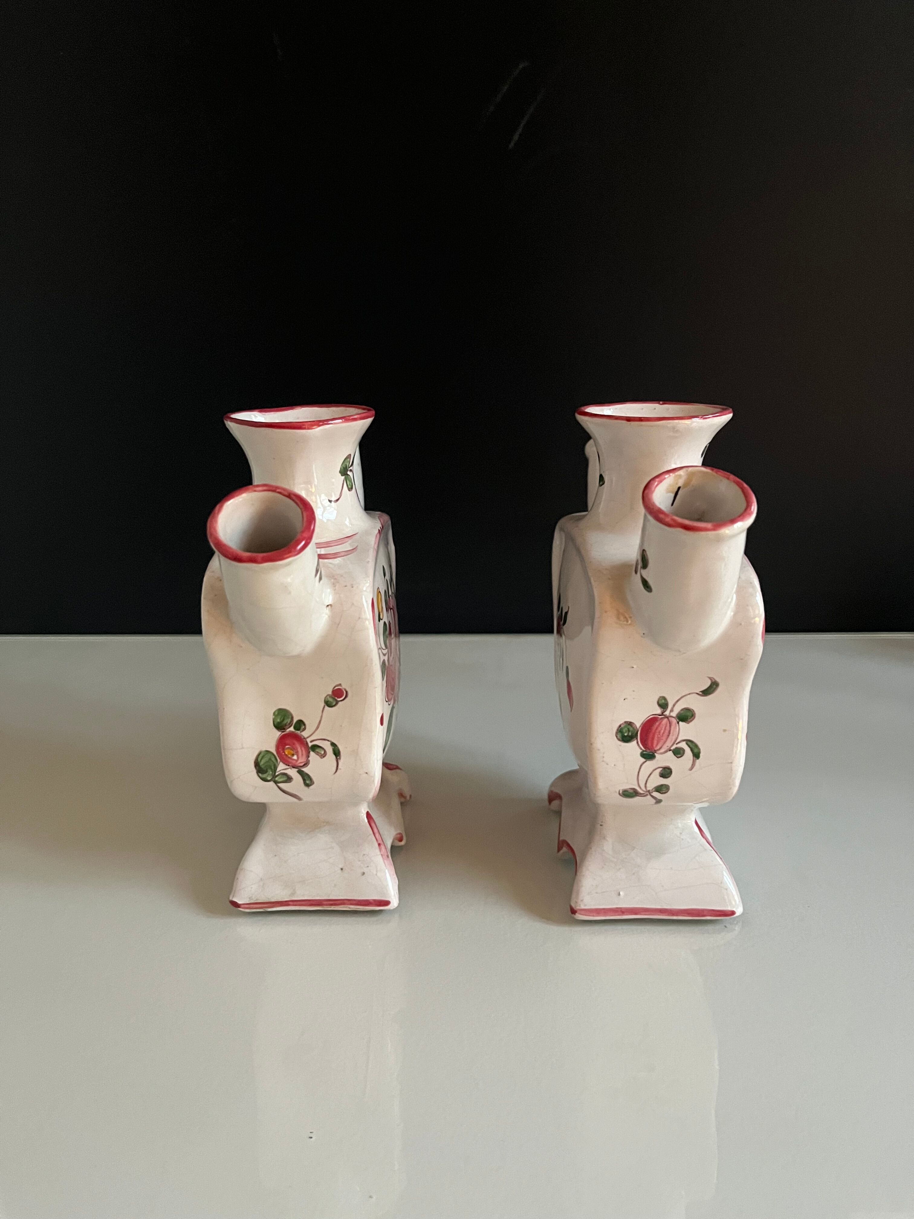 Pair of old flower girls