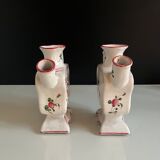 Pair of old flower girls