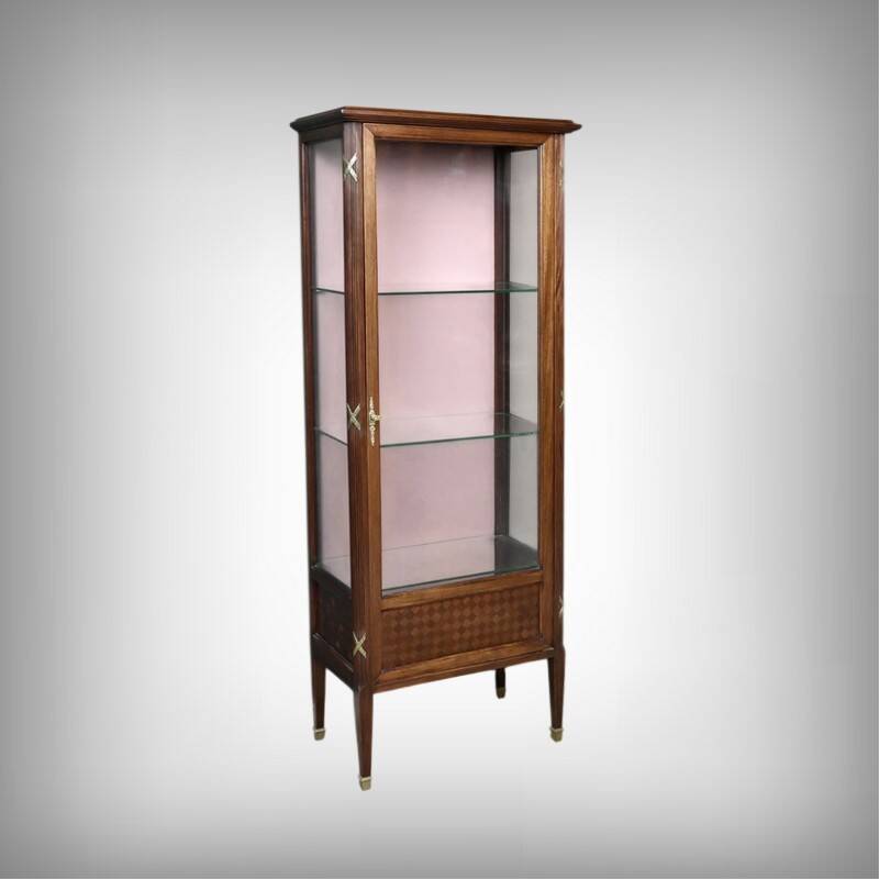 Mahogany display cabinet, Louis XVI style – 1930