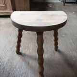 Solid wood stool half legs tripod Aero-gummed dp 0523082