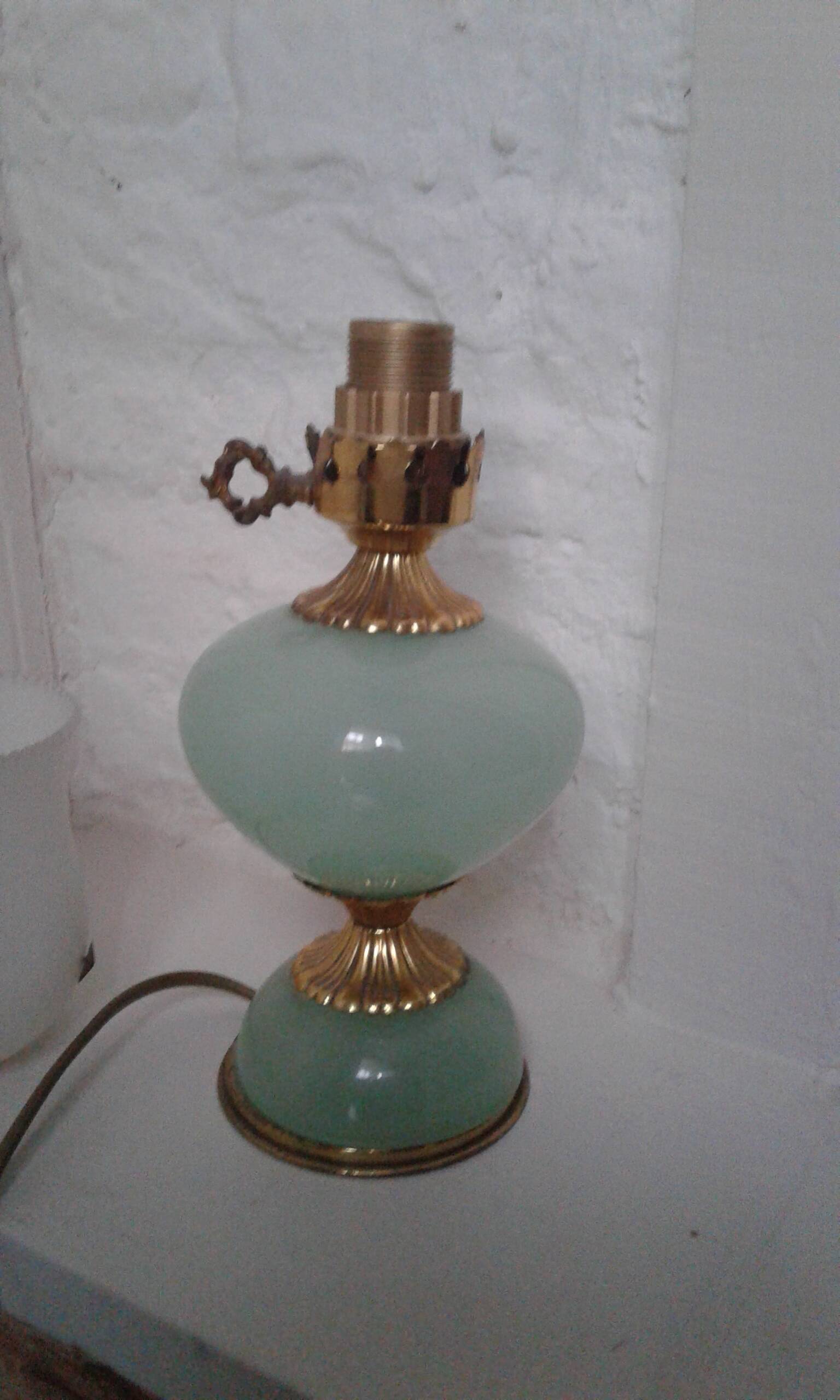 Opaline lamps.
