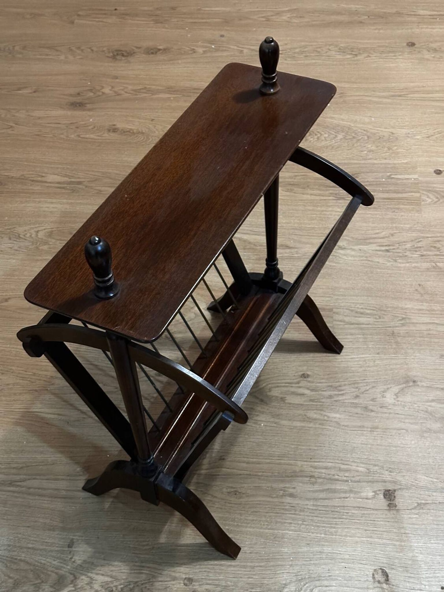 Porte revues vintage en bois - années 50-60